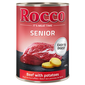 Ekonomično pakiranje: Rocco Senior 24 x 400 g - Govedina i krumpir