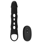 Dream Toys Ramrod Vibrating Extender with Remote Black
