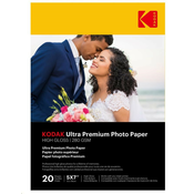 KODAK Ultra Premium Photo RC Gloss (280g/m2) 13x18cm 20 listov