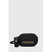 Kožna torba Love Moschino boja: crna, JC4330PP0GK1000A