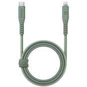 ENERGEA Flow C94 cable USB-C / Lightning MFI, 60W, 3A, PD, Fast Charge, 1.5m green