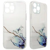 HURTEL Ovitek Marble za Samsung Galaxy A12 5G gel ovitek marmorno moder