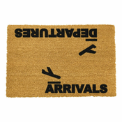 Predpražnik iz naravnih kokosovih vlaken Artsy Doormats Arrivals And Departures, 40 x 60 cm