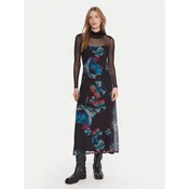Desigual Vsakodnevna obleka Watercolor Lacroix 25WWVK03 Črna Regular Fit