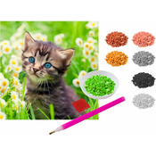 Set za slikanje perlama Grafix - Mačka