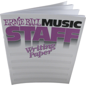 ERNIE BALL 7019 MUSIC STAFF WRITING PAPER notni zvezek