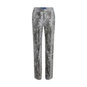 KARL LAGERFELD JEANS Hlače Snake siva/črna