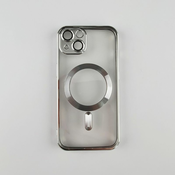 Futrola silikonska Magsafe za Iphone 13/ srebrna