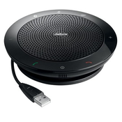 Jabra SPEAK™ 510 Speakerphone for UC & BT, USB Conference solution, 360-degree-microphone, Plug&Play, mute and volume button, Wideband, Bluetooth (up to 100 meters) Version B: incl. Smart Button activ (7510-209)