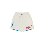 AND1 Hlače ecru/modra/antracit/rdeča