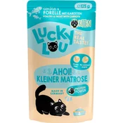 Lucky Lou Life Stage Pouch mačja hrana Kitten - perutnina in postrv - 125 g