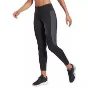 Reebok Sport Sportske hlace Safari, siva / crna