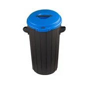 Northix Koš za odpadke s pokrovom, 35 l, moder - Eco Solution