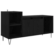 Vidaxl TV omarica Črna Orehovina 100 x 35 x 55 cm Konstruiran les