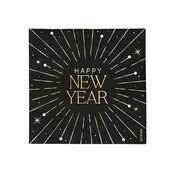 Oh Yeah! Papirnati prtički – Happy New Year 33 x 33 cm, 30 kosov