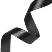 Satenasti trak – črna 3,8 cm x 23 m