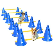 PawHut PawHut Komplet za agility za pse, 6-delna oprema za agility trening psov, komplet za preskakovanje ovir, (5000240047)
