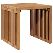 Vidaxl Vrtna stranska miza Rjava 45 x 42,5 x 45 cm Trden tikov les