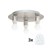 Eglo - LED Stropna svetilka MY CHOICE 3xE14/4W/230V krom/bela
