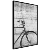 Poster - Bicycle Leaning Against the Wall 30x45