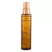 Nuxe Sun Tanning Oil SPF30 vodoodporno bronzing olje za telo in obraz 150 ml