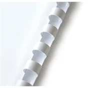 Q-Connect plastične hrbtne strani, 6 mm, bele barve, 100 kosov
