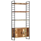shumee vidaXL Knjižna omara, 4 nadstropja, 80x30x180 cm, predelan les