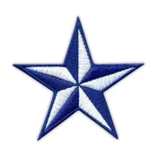 shumee Našitek Jadralna zvezda - modro/belo - Prišitje - Vezen našitek/značka/emblem