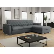 Kotna garnitura Columbus 203 (Kronos 22) Temno siva, Funkcija spanjeFunkcija spanje, PredalPredal, 267x185x85cm