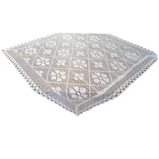 Kvadratni kvačkani prtiček bela 85x85 bela KVADRATNA nit čipka