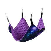 Lauren Design Viseča mreža za glodavce 45x45 cm cosmo + vijolična minky
