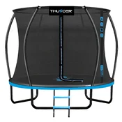 THUNDER Trampolin vrtni – 244 cm, z notranjo varnostno mrežo, lestev, komplet THUNDER ULTRA 8FT BLUE, (5000115954)