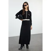 Trendyol Modest Ženska haljina Tctaw25Eb00042, Crna
