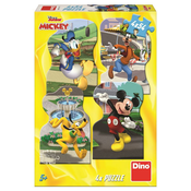 Dino MICKEY U GRADU 4x54 Puzzle NOVO