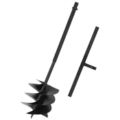 Bušilica za zemlju s ruckom 250 mm celicna crna