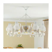 Brilagi - Luster na lancu QUEEN 8xE14/40W/230V bukva/krem