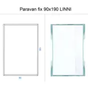 PARAVAN FIX 90X190 LINNI