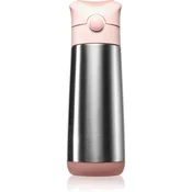 b.box termo steklenička s slamico, 500 ml blush crush