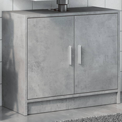 Ormaric za umivaonik boja betona 63x29x55 cm konstruirano drvo