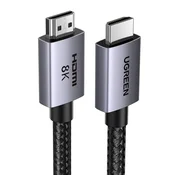 Kabl HDMI+HDMI Ugreen HD171 V2.1/8K/60Hz/1m