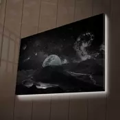 Wallity Zidna LED dekoracija NASA-026, 70 x 100 cm, Šarena