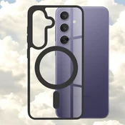 Infostyle Silikonski ovitek MagSafe Pro za S24 Plus Črna/TPU silikon