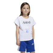 Adidas Majica za devojcice Lg Dy Fro T JZ3575, Kratki rukav, Bela