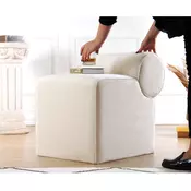 Atelier del Sofa Tabure 45x56x60cm, Krem