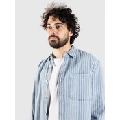 Redefined Rebel RRLuca Denim Boxy Fit Shirt light blue