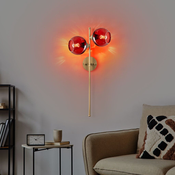 Opviq Zidna lampa Benek-15-14421, 35x25x72cm, IP20, Zlatna boje