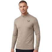 Castore majica sa kratkim rajsferšlusom za muškarce, bež