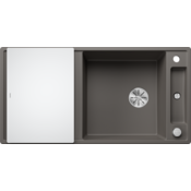 Blanco pomivalno korito AXIA III XL 6 S InFino SILGRANIT desko steklo, z daljin. prim. - vulkansko siva