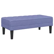 klupa s jastukom Traper plava 113 x 57 x 39 cm tkanina