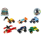 Teddies Gradbeni set transportno vozilo iz plastike 6cm mešanica vrst v krogli